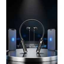 Boyun Bantlı Bluetooth Kulaklık Dijital Ekranlı Mikrofonlu Uczz600saatkulaklık-2