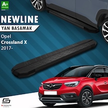 S-dizayn Opel Crossland X Newline Siyah Yan Basamak 173 Cm 2017 Üzeri A+ Kalite