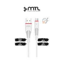 3.4a Usb To Type-c Silikon Hızlı Şarj Ve Data Kablosu 1 Metre Mt2012