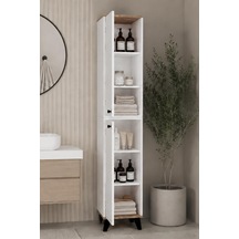 Doruk Banyo Dolabı Kapaklı Çok Amaçlı Havlu Ve Depolama Dolabı Diğer