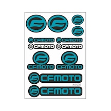 A4 Sticker 076 Tek Paket Çoklu Sticker Çok Renkli