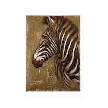 Bedeko Retro Zebra Modern Ahşap Tablo 25 Cm X 35 Cm