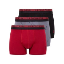 U.S. Polo Assn. U.s. Polo Assn. 80522 Erkek Baskılı-bordo-siyah Modal 3 Lü Boxer U.S. Polo Assn. U.s. Polo Assn. 80522 Erkek Baskılı-bordo-siyah Modal 3 Lü Boxer