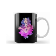 Celestial Anime Galactic Princess Manga Girl Goth Kupa Bardak Porselen Karışık
