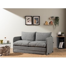 Pafu Saga Xl İkili Katlanır Yataklı Koltuk Keten Açık Gri