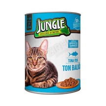 2 Adet Jungle Kedi Konservesi 400 Gr Ton Balıklı