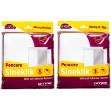 2 Adet 150x100 Cm Pencere Sinekliği Tül Sineklik Perde Tül