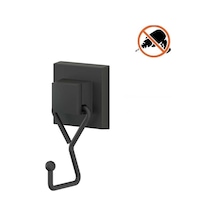 Tekno Tel Ef-237 Yapışkanlı Banyo Tekli Askı Bornozluk Siyah