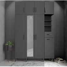 Açelya Portmanto Vestiyer Füme180cm M11