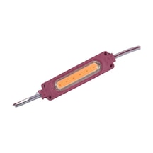 12 Volt Pembe 3 Watt 3’lü Lensli 3030 Reklamcı Modül (10 Adet)