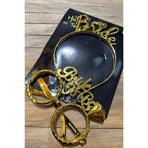 Bride To Be Tac Gözlük Set Gold Açık
