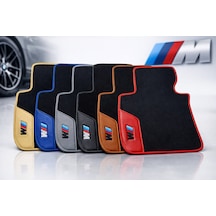 Ruby/ Nakışlı Siyah Deri Desen Oto Halı Paspas Bmw 3 G20-g21 2019-2026