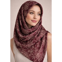 İpekal Mono Organik Pamuk Eşarp - 06248 Bordo-somon