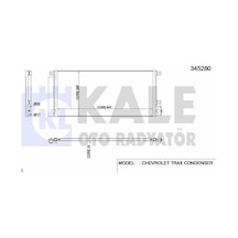 OPEL MOKKA KLİMA RADYATÖRÜ,1850273