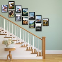 9x12 Picture Frame With Polished Plexiglass - Set Of 12 - - Picture Frames With Engineered - Frame For Tabletop And Display -