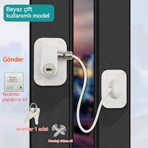 Deliksiz Çocuk Güvenlik Kilidi Buzdolabı Kilidi Pencere Kilidi Dolap Kilidi Mobilya Kilidi Evrensel Sürgülü Kapı Sınırlayıcı Çift Kullanımlı Beyaz