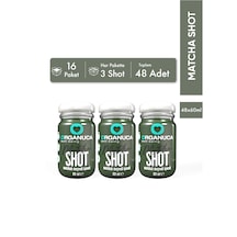 Avantajlı 16 Paket 3'lü Matchalı Meyveli İçecek Matcha Shot 60 Ml 48 Adet