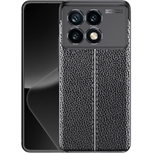 Xiaomi 15 Silikon Kılıf Deri Desenli Kamera Korumalı Darbe Emici Kapak
