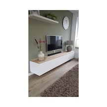 Mdf Mexico Tv Ünitesi Beyaz-safir Meşe