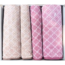 Özdilek Dıamond Soft Kahve-bordo Best Set Hamam Takımı Kahve