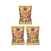 Karışık Meyve Dolgulu Bonbon Şeker 1kg 3 Lü Set 3x1kg Glutensiz