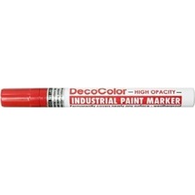 Marvy Markör İndustrial Paint Suya Ve Isıya Dayanıklı Fiber Uç 4.5 Mm Kırmızı 728 Çok Renkli