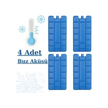 Icebox 4'lü Buz Aküsü Seti Buz Kasedi Serin Tutan Buz Kalıbı-4 Adet Plastik Diğer
