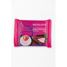 Patislove Çilekli Yoğurt Dolgulu Sütlü Çikolata, 100g