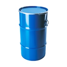 Metal Varil Mavi Çember Kapak 220 Litre 10 Adet