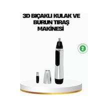3d Bıçaklı Burun Ve Kulak Tıraş Makinesi Pil İle Çalışan Taşınabilir Model Diğer