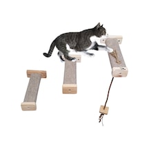 Tırmalamalı Kedi Basamağı Kedi Köprüsü Duvar Yürüyüş Yolu 2 Renk