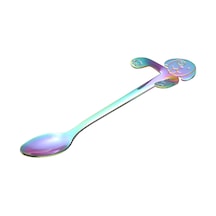 Kosona 304 Paslanmaz Çelik Köpek Figürlü Kadeh Asmalı Kahve Çorbası Karıştırma Kaşığı - Multicolor 2 Numara Diğer