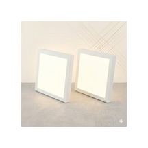 24w Sıva Üstü Kare Led Panel 6500k Beyaz Işık 285x285mm 30mm 2 Li Paket Tavan Armatürü Diğer