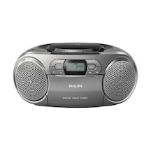 Philips Audio Taşınabilir Cd Radyo Azb600/12 Dinamik Bas Kuvvetlendirme, Dab+, Cd/kaset Çalar, 3,5 Mm Giriş Koyu Gümüş