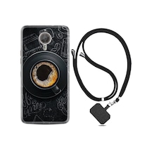 General Mobile GM5 Plus Kılıf Boyun Askılı Bi Kahve 1904