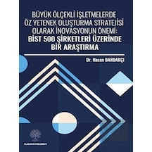 Büyük Ölçekli İşletmelerde Öz Yetenek Oluşturma Stratejisi Olarak İnovasyonun Önemi: Bist 500 Şirketleri Üzerinde Bir Araştırma