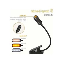 Fastbuy Siyah Okuma Işığı 9 Led Şarj Edilebilir Kitap Lambası 3 Renk Modu Ayarlanabilir Parlaklık 80 Saat Pil Siyah