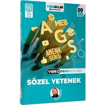 Yediiklim Yayınları 2026 Meb Ags Ahenk Serisi Türkçe Sözel Yetenek Video Ders Notları