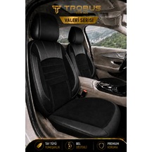Opel Vectra 2002-2009 Uyumlu Valeria Serisi Siyah Bel Destekli Tay Tüyü Koltuk Kılıfı