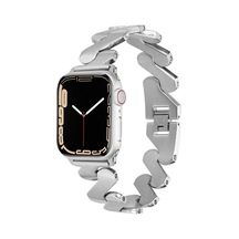 Ekılıf - Apple Uyumlu  Watch 40mm - Kordon Metal Strap Kayış Krd-80 - Gümüş