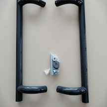 Alüminyum Köşeli Tip H Kol 60 Cm Boyunda Delik Merkezi 50 Cm Dir Antrasit Gri