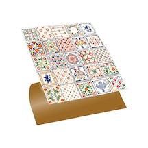 Tink Kendinden Yapışkanlı Modern Karo Desenli Pvc Karo 30x30 Cm