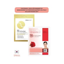 Dermal 3 Katmanlı Gold Göz Maskesi + Gül Özlü Kolajen Maskesi