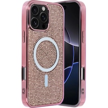 Apple Uyumlu iPhone 16 Pro Max Helen Magsafe Kapak Pembe