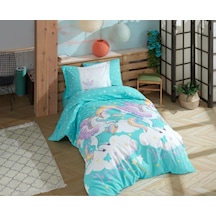 Tek Kişilik Poplin Nev Takımı Magical Aqua Çok Renkli