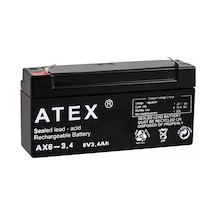 Atex Ax6-3.4 6 Volt - 3.4 Amper Yatık Akü