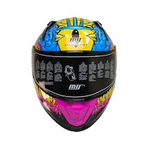 Motosiklet Kadın Kaskı Ecer 22.r06 Sertifikalı Double Vizör Full Face Kask Gongju Çok Renkli
