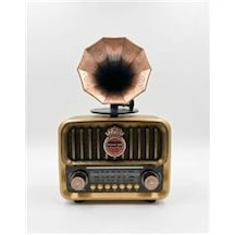 Everton Rt-606 Gramofonlu, Şarjlı, Nostaljik Radyo Bluetooth-usb-sd-fm