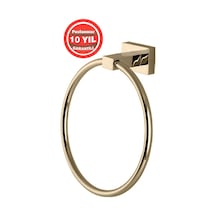 Çelik Banyo Paslanmaz Pirinç Kenzo Yuvarlak Havluluk Altın Gold Gold