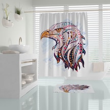 Zethome Tropik Eagle Banyo Duş Perdesi Tek Kanat 1X180X200 Çok Renkli